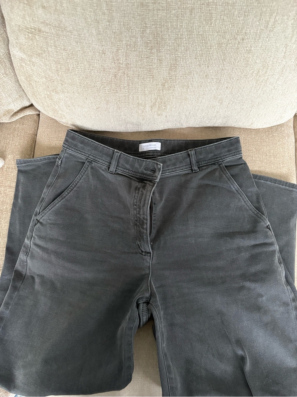Aritzia Little Moon Charcoal Gray Jeans